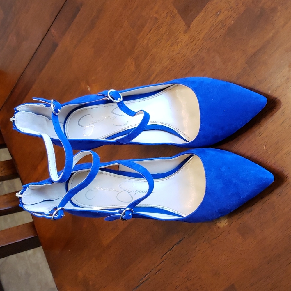Blue Suede Heels